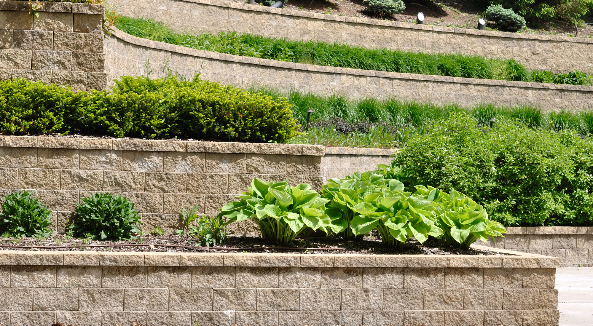 garden block retaining wall