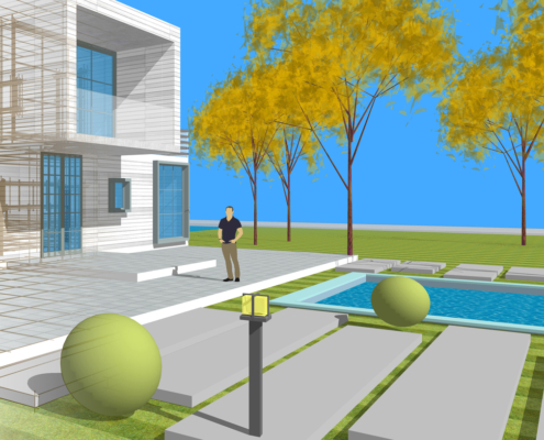3D Landscape Design and Build Process