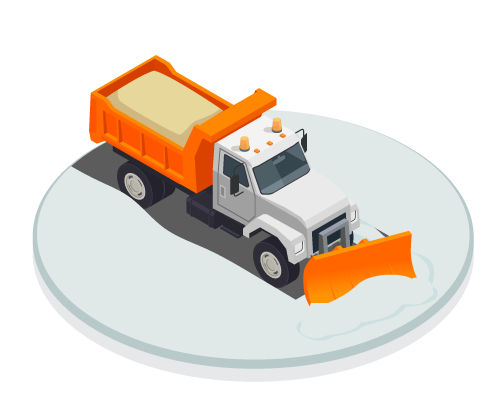 Commercial Plow and sanding/salting truck