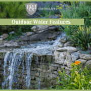 Outdoor Remodeling- Water Features- Waterfall with pond and plants