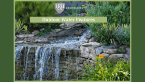 Outdoor Remodeling- Water Features- Waterfall with pond and plants