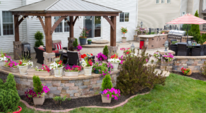 retaining walls, patios, concrete