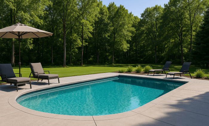 concrete pool deck