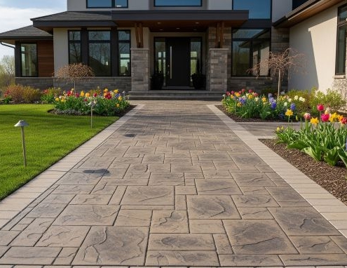 decorative sidewalk in MN