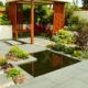 Garden Patio with water feature installation H&H feature