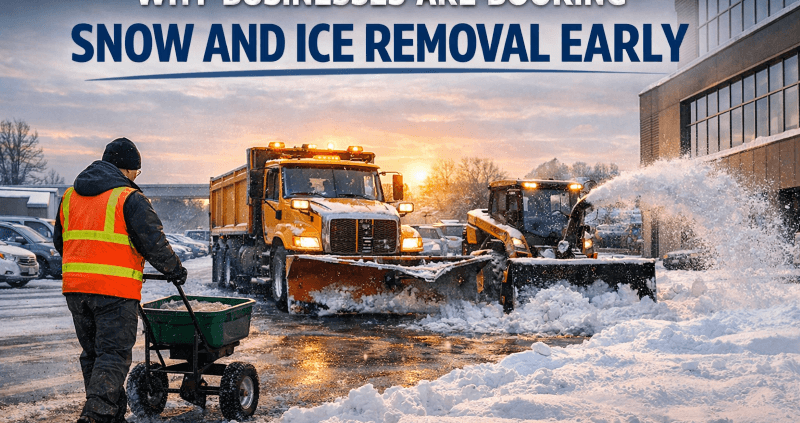 Why Businesses Are Booking Snow and Ice Removal Early